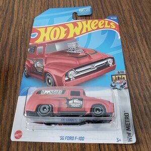 Hot Wheels 2022 HW Metro 8/10 Red "Mooneyes" '56 Ford F-100